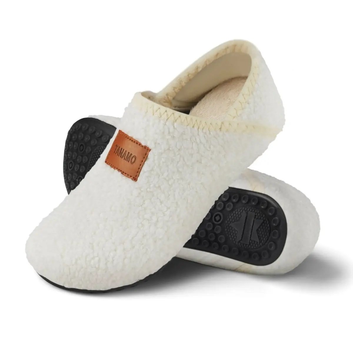 House Slippers for Women Men Indoor Barefoot Slippers Socks Furry Slip on House Shoes Cozy Comfy Slippers for Home Bedroom Travel Yoga - Love Salve